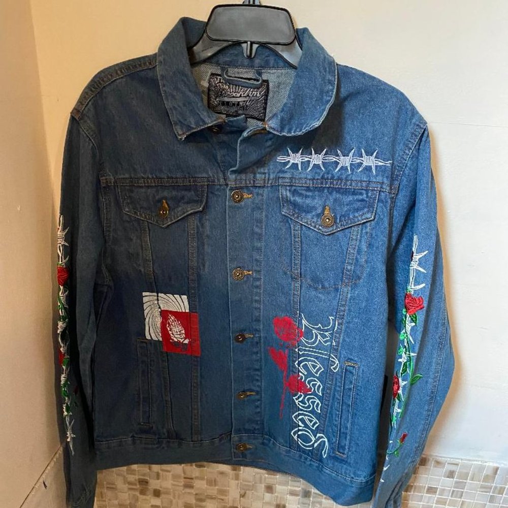 Embroidered Denim jacket by Brooklyn (New)